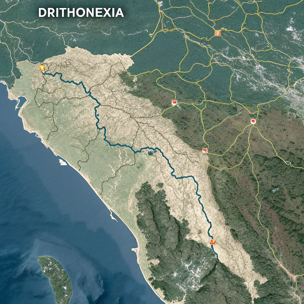 DRITHONEXIA location map
